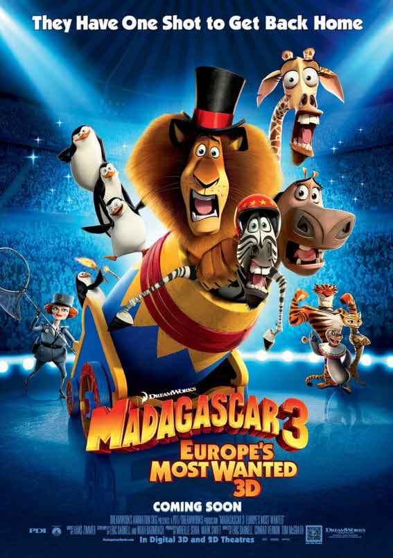 فيلم Madagascar 3: Europe’s Most Wanted 2012 مدبلج
