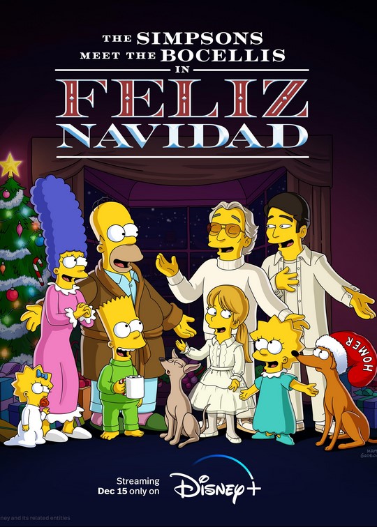 فيلم The Simpsons Meet the Bocellis in Feliz Navidad 2022 مترجم